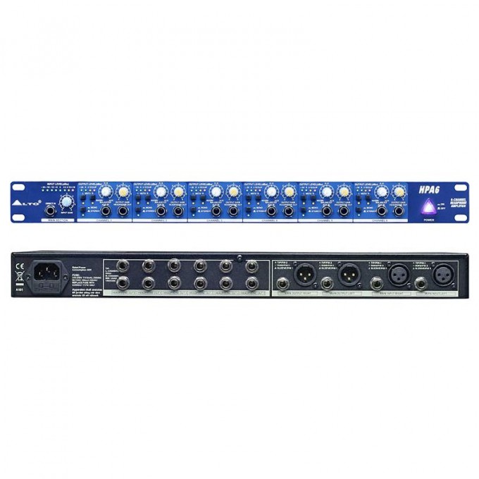 ЗВУКОВОЕ ОБОРУДОВАНИЕ ДЛЯ МЕРОПРИЯТИЙ УСИЛИТЕЛЬ ДЛЯ НАУШНИКОВ ALTO HPA6 09209